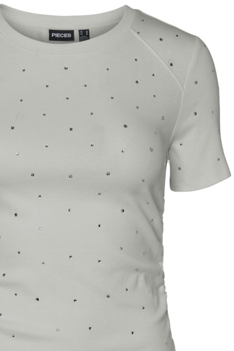 Pieces pctyler ss rhinestone tee bc